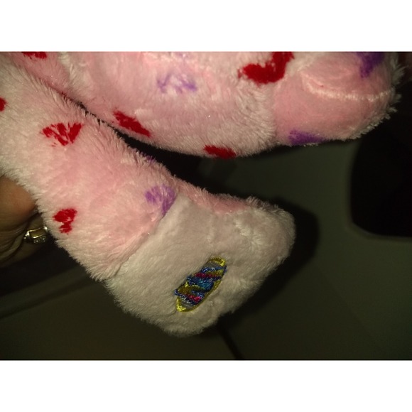 Ganz Webkinz Love Frog 9" plush Pink Hearts Stuffed‎ Animal Valentine Soft - Picture 9 of 13